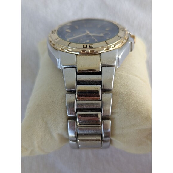Gruen GU331M Mens Watch Chronograph Stainless Steel Day Date 24-hr w NEW BATTERY main image 7